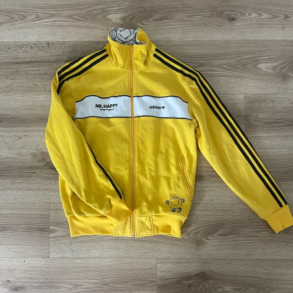 Mr. Happy Adidas track jacket